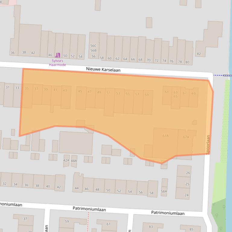 Kaart van postcodegebied 1182BP.