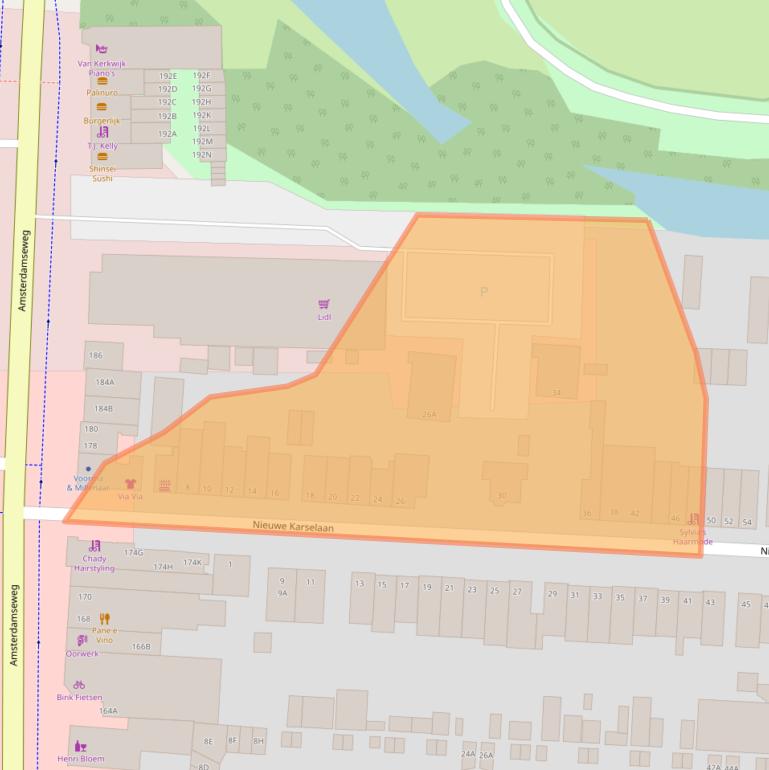 Kaart van postcodegebied 1182BR.