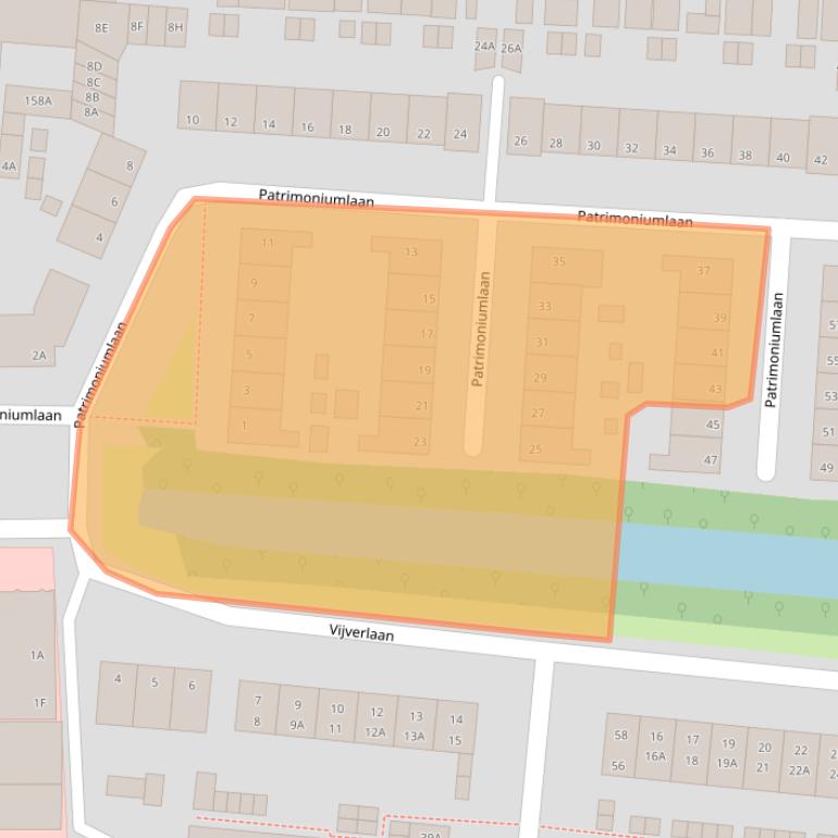 Kaart van postcodegebied 1182BT.
