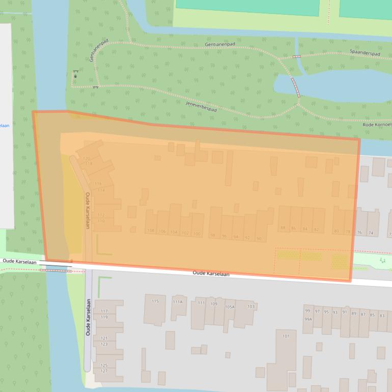Kaart van postcodegebied 1182CT.