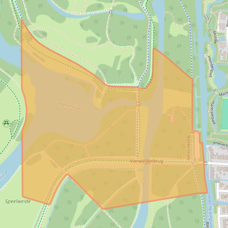 Kaart van postcodegebied 1182EA.