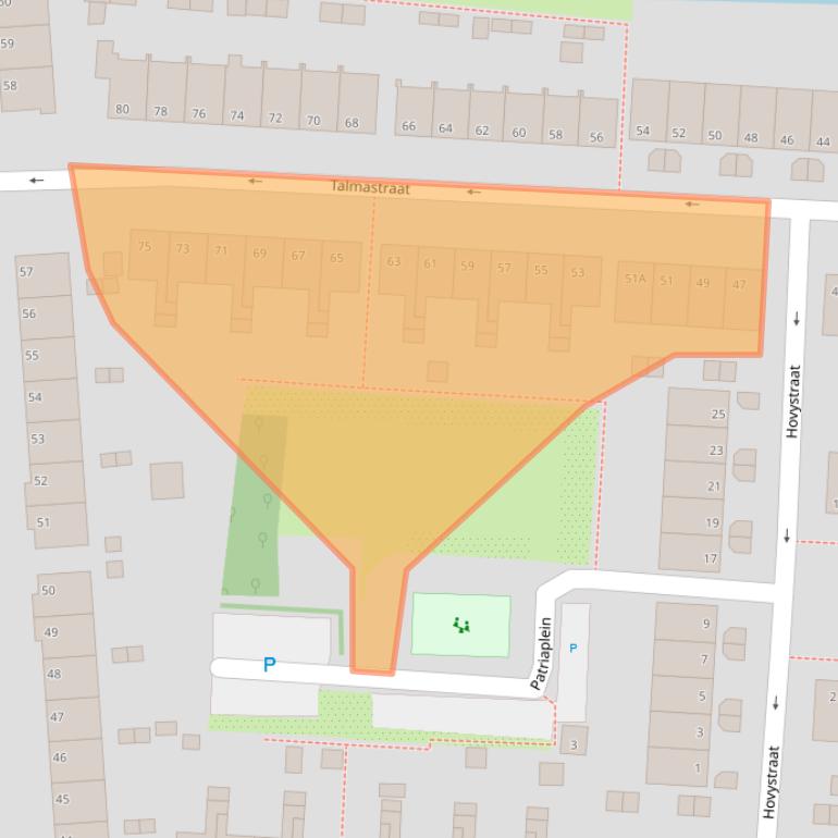 Kaart van postcodegebied 1182EL.