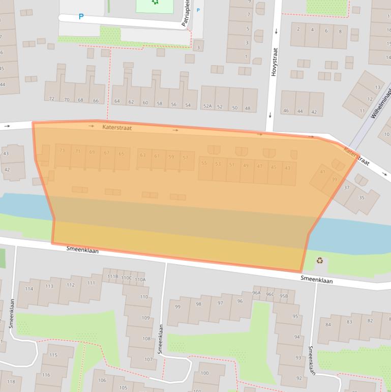 Kaart van postcodegebied 1182EZ.