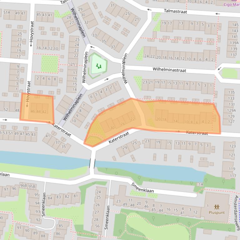 Kaart van postcodegebied 1182GA.