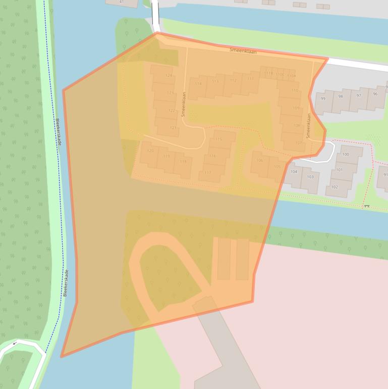 Kaart van postcodegebied 1182GH.