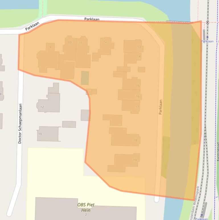 Kaart van postcodegebied 1182GK.