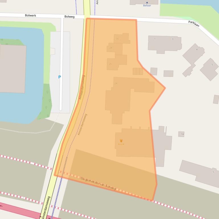 Kaart van postcodegebied 1182HD.