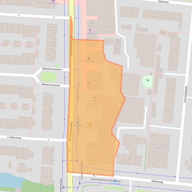 Kaart van postcodegebied 1182HH.