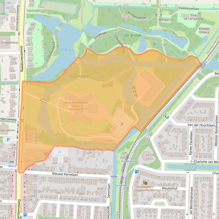 Kaart van postcodegebied 1182HL.