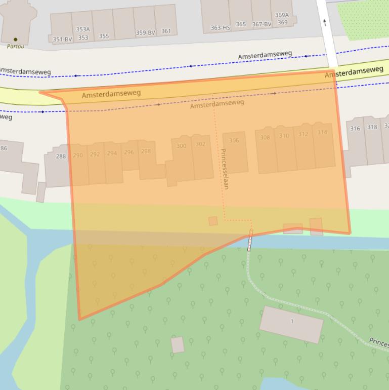 Kaart van postcodegebied 1182HP.