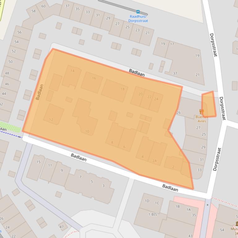 Kaart van postcodegebied 1182JK.