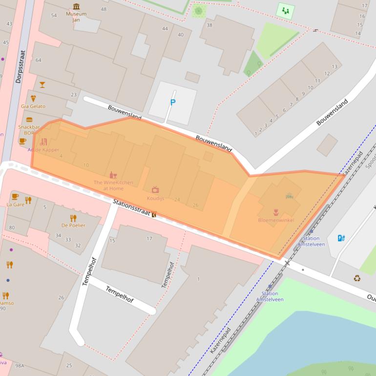 Kaart van postcodegebied 1182JN.