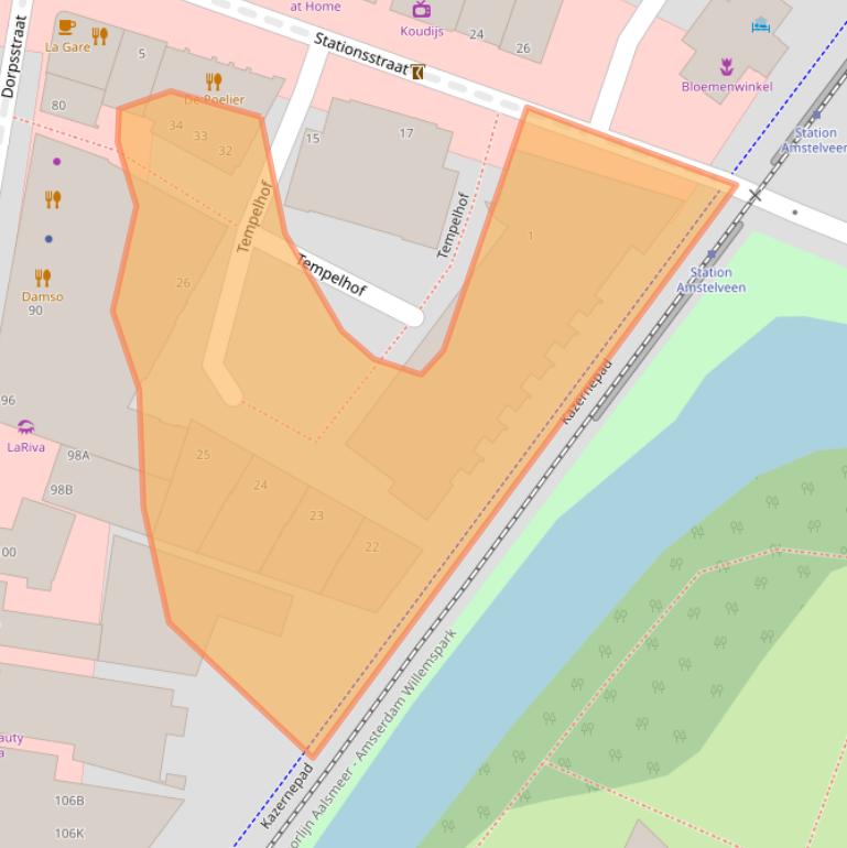 Kaart van postcodegebied 1182JP.