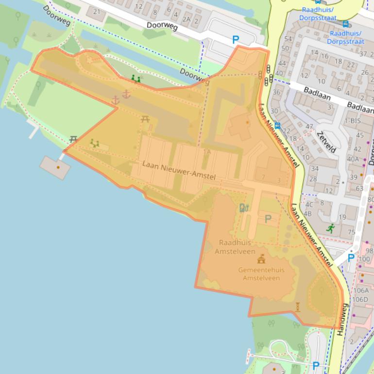 Kaart van postcodegebied 1182JR.