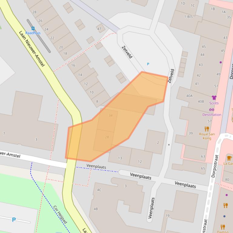 Kaart van postcodegebied 1182JZ.