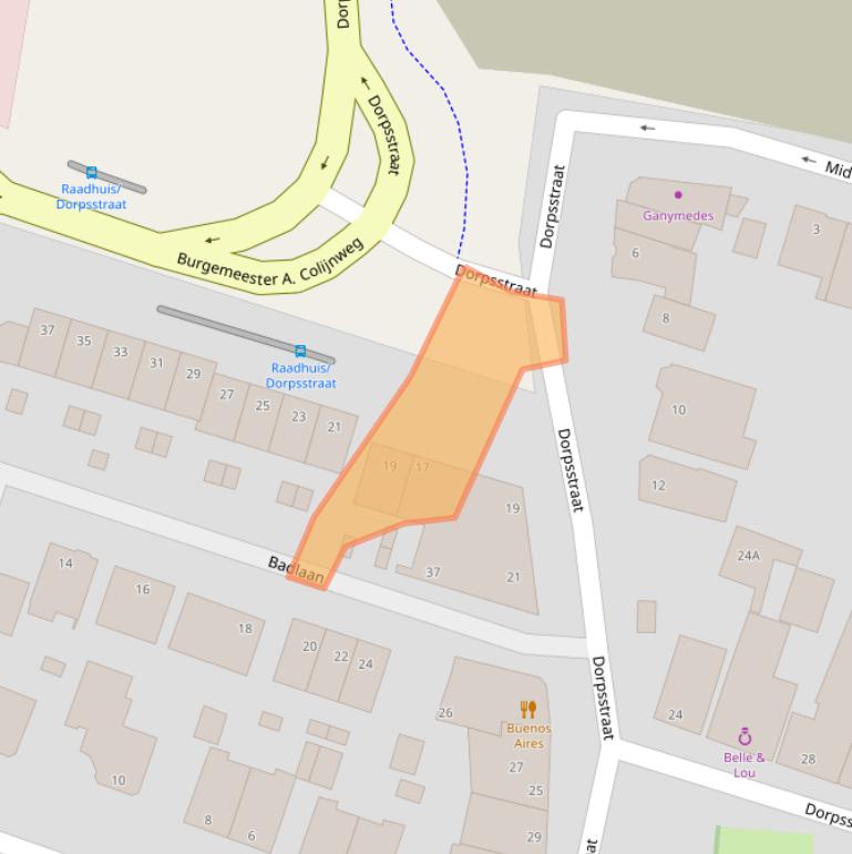 Kaart van postcodegebied 1182KA.