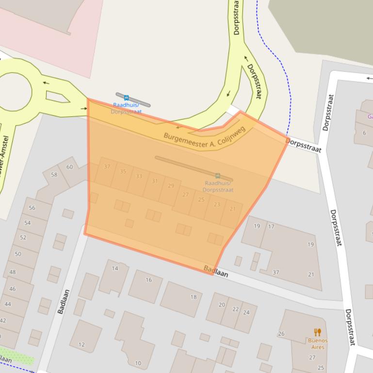 Kaart van postcodegebied 1182KB.