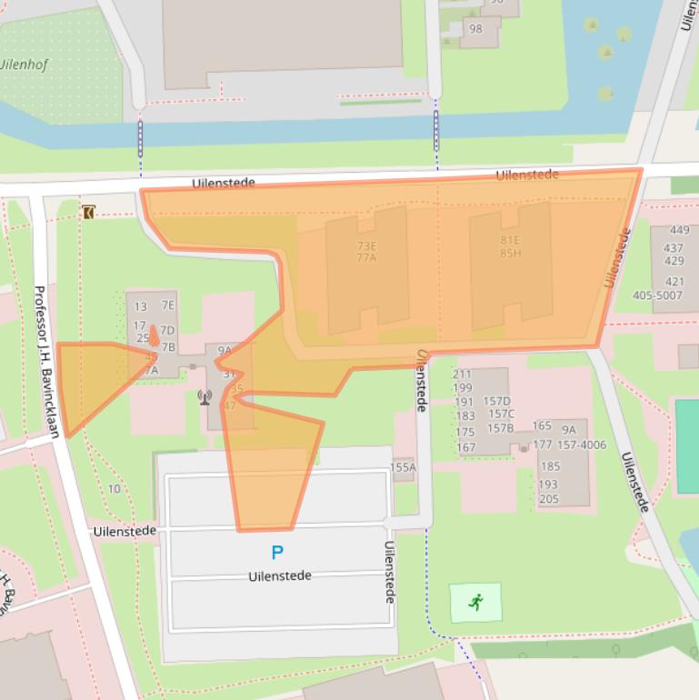 Kaart van postcodegebied 1183AB.