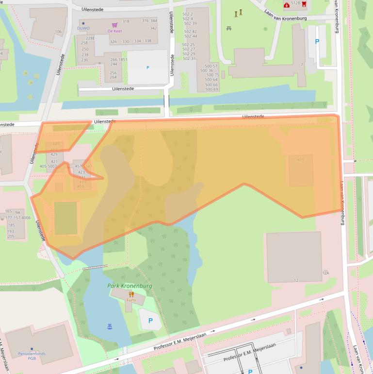 Kaart van postcodegebied 1183AG.