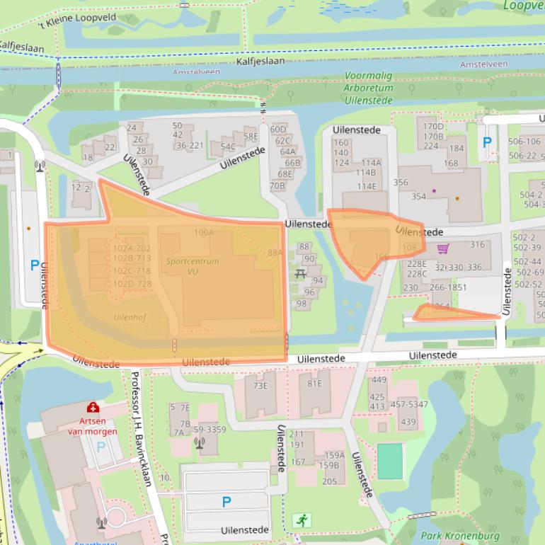 Kaart van postcodegebied 1183AM.