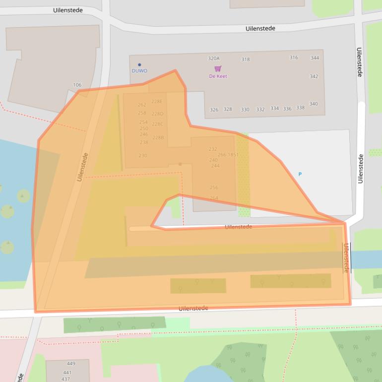 Kaart van postcodegebied 1183AR.