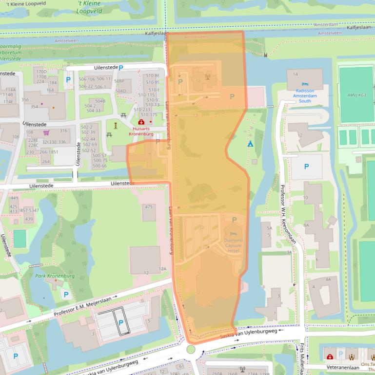 Kaart van postcodegebied 1183AS.