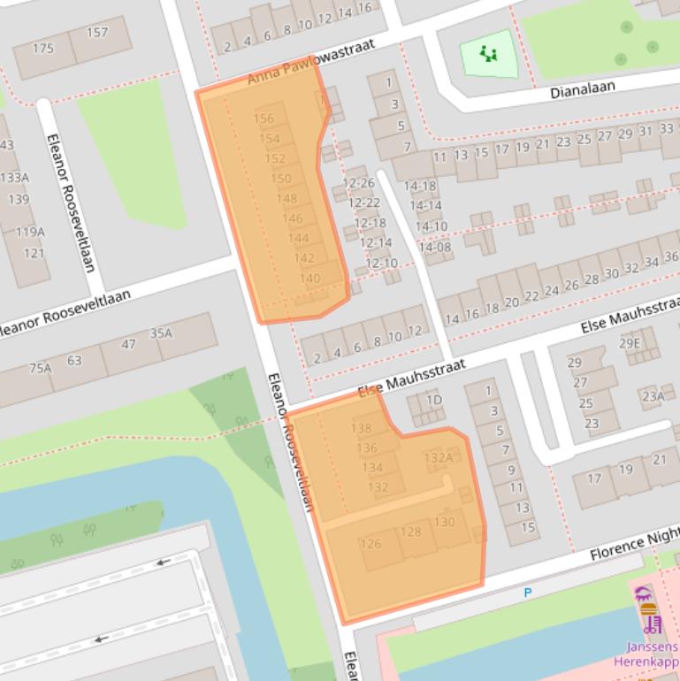 Kaart van postcodegebied 1183CM.