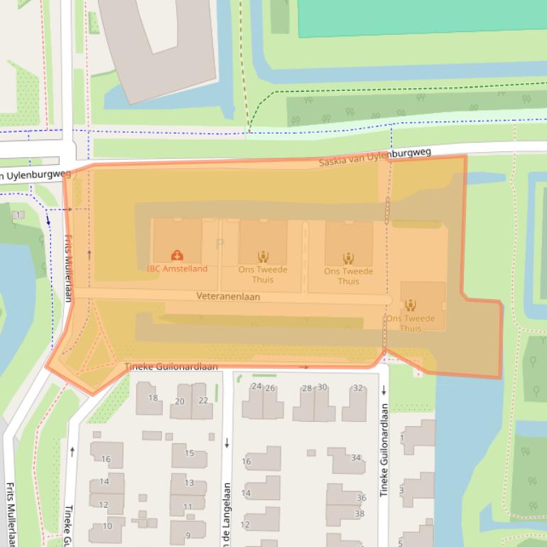 Kaart van postcodegebied 1183DL.