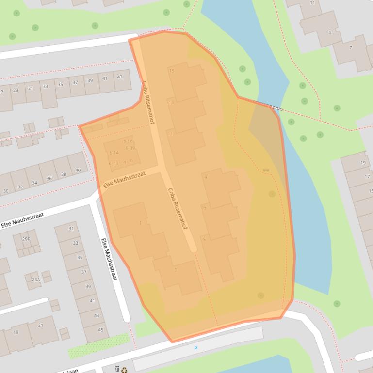 Kaart van postcodegebied 1183EA.