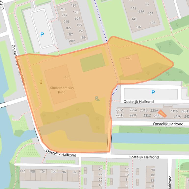 Kaart van postcodegebied 1183EZ.