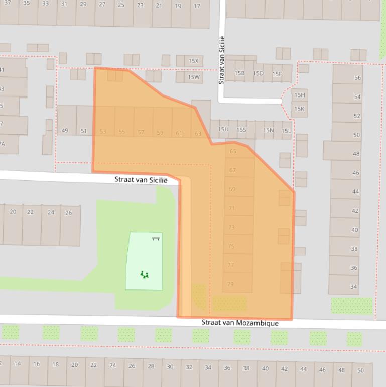 Kaart van postcodegebied 1183GM.