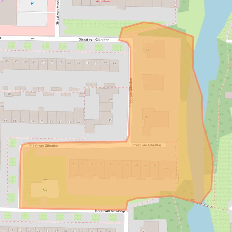 Kaart van postcodegebied 1183GW.