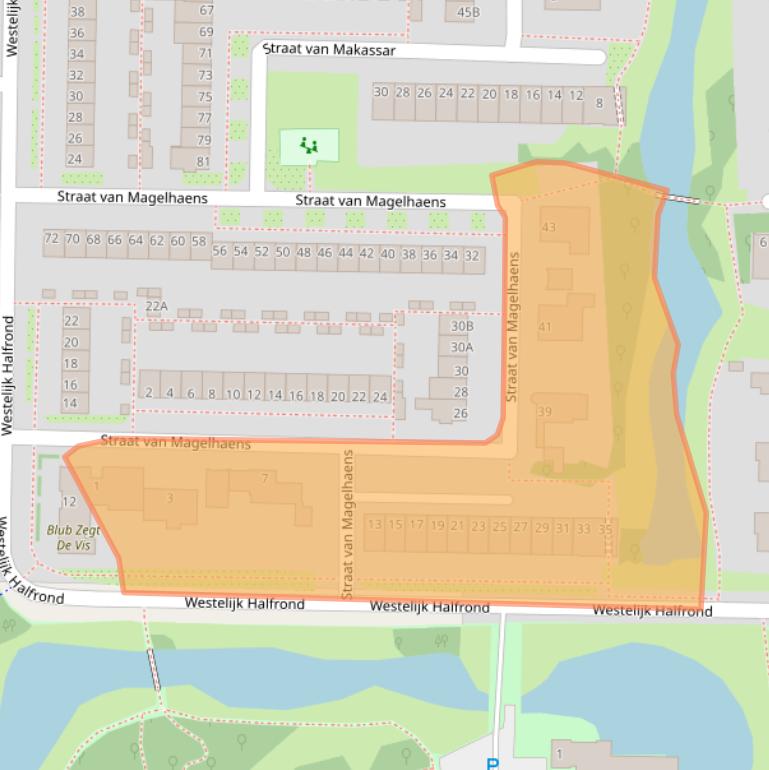 Kaart van postcodegebied 1183HB.