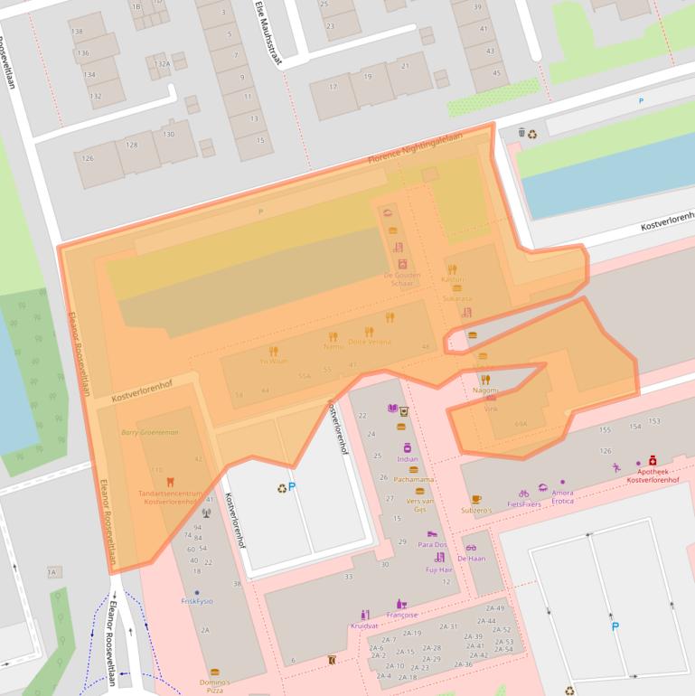 Kaart van postcodegebied 1183HG.