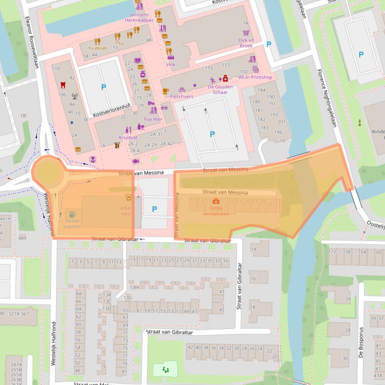 Kaart van postcodegebied 1183HM.