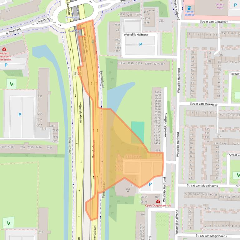 Kaart van postcodegebied 1183HW.