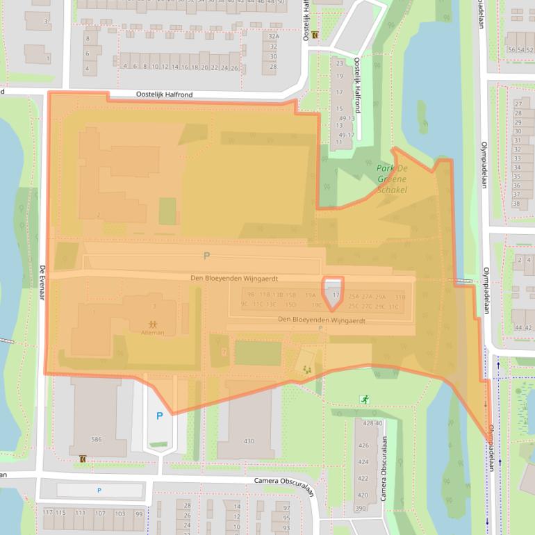 Kaart van postcodegebied 1183JM.