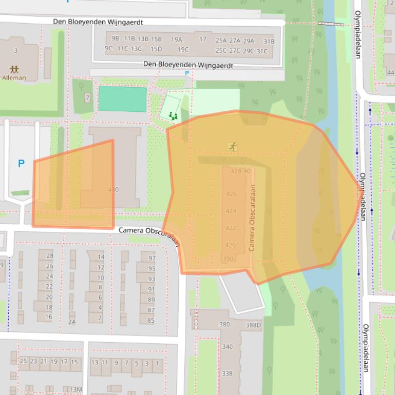 Kaart van postcodegebied 1183KJ.
