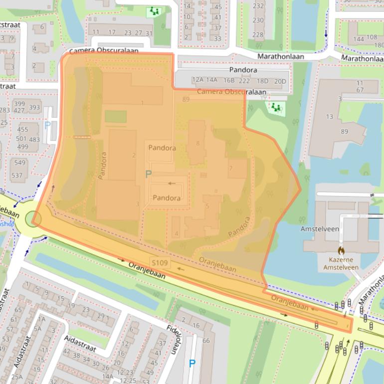 Kaart van postcodegebied 1183KK.