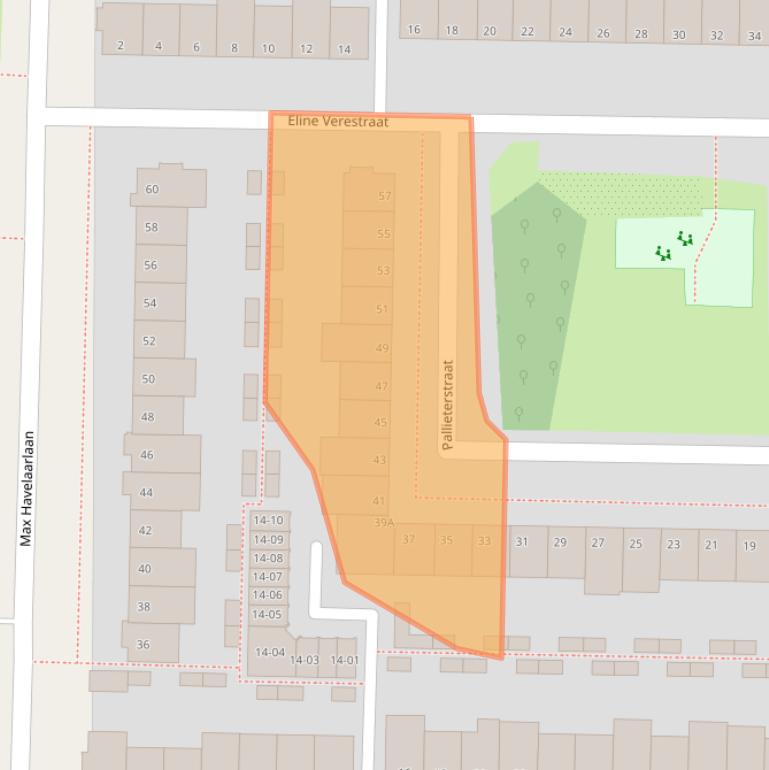 Kaart van postcodegebied 1183LB.