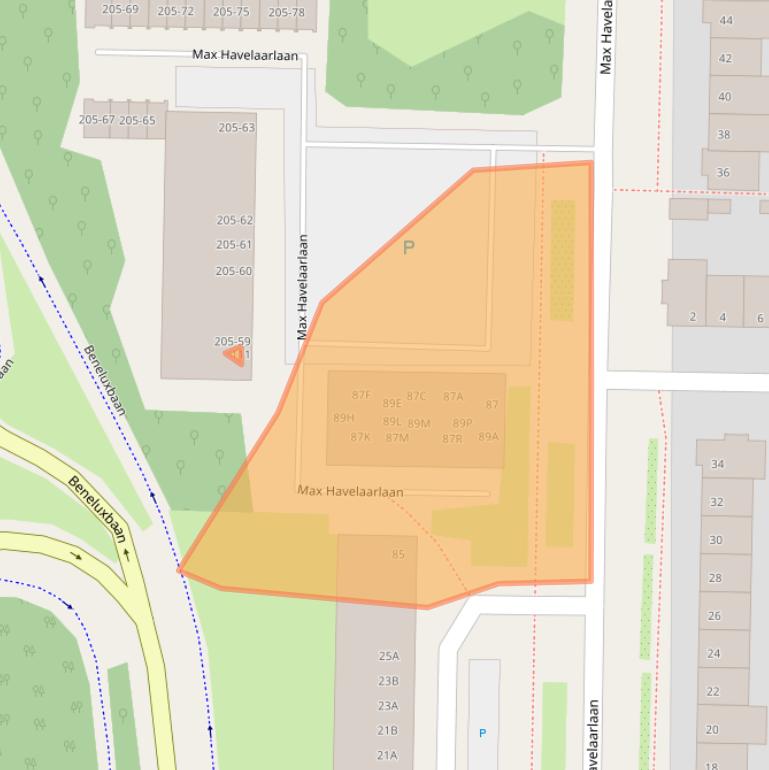 Kaart van postcodegebied 1183LM.