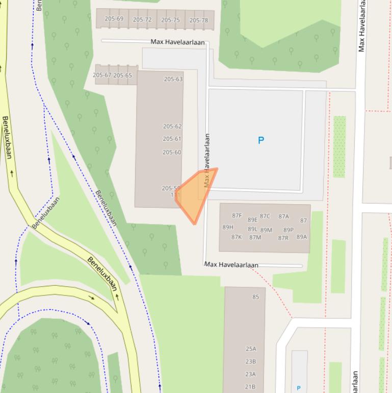 Kaart van postcodegebied 1183LN.