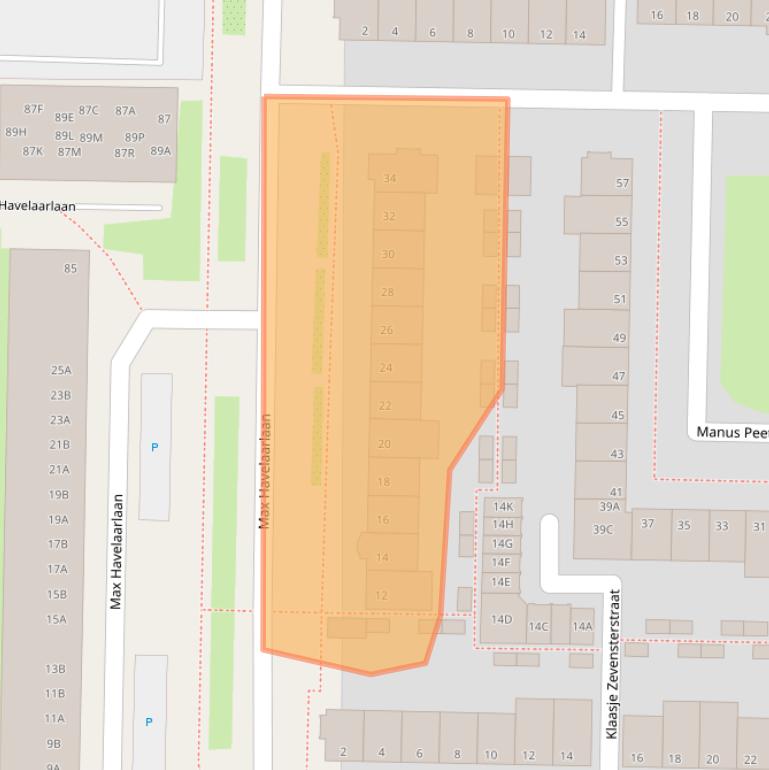 Kaart van postcodegebied 1183NE.