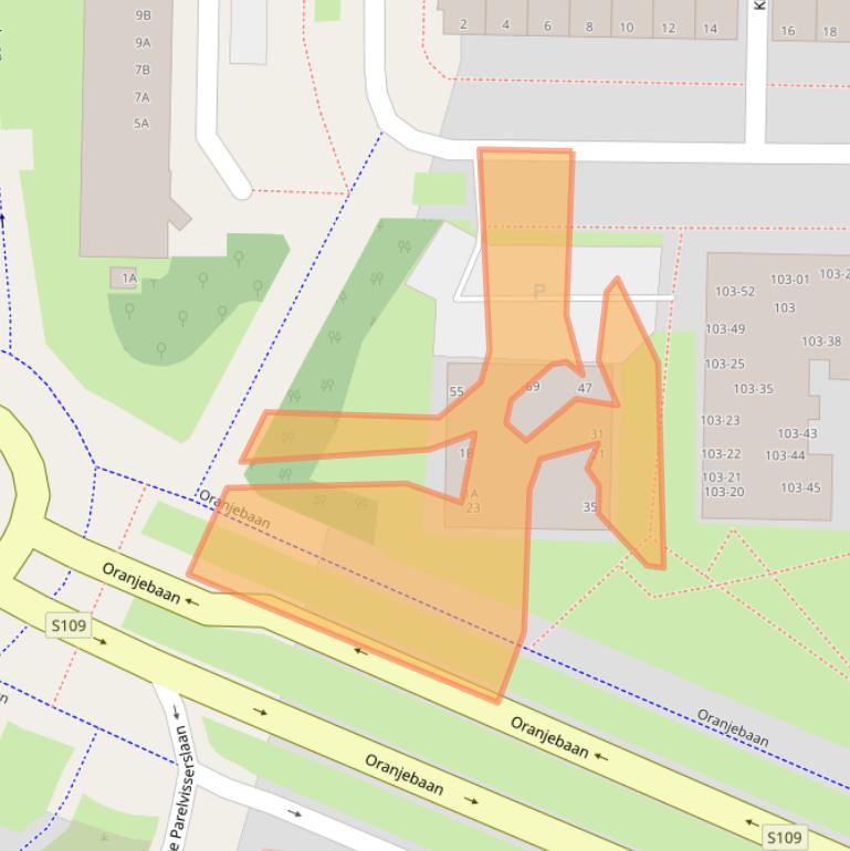 Kaart van postcodegebied 1183NJ.