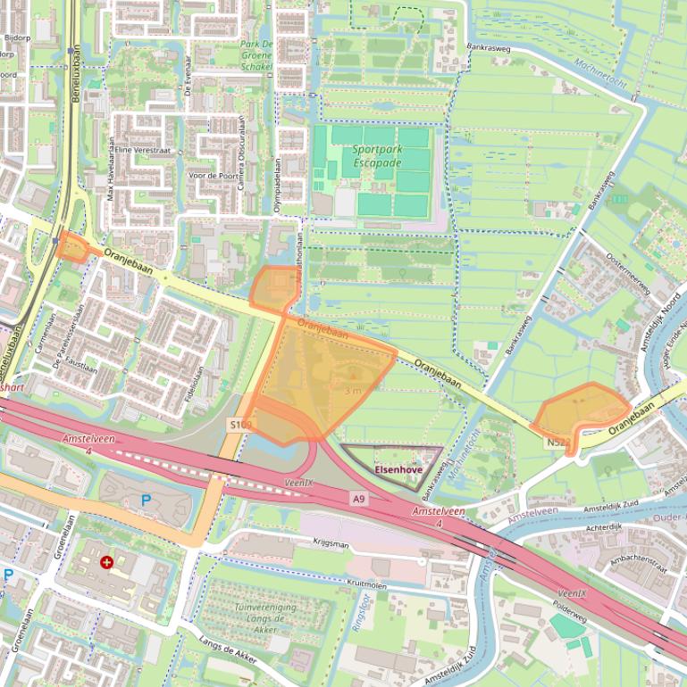 Kaart van postcodegebied 1183NN.