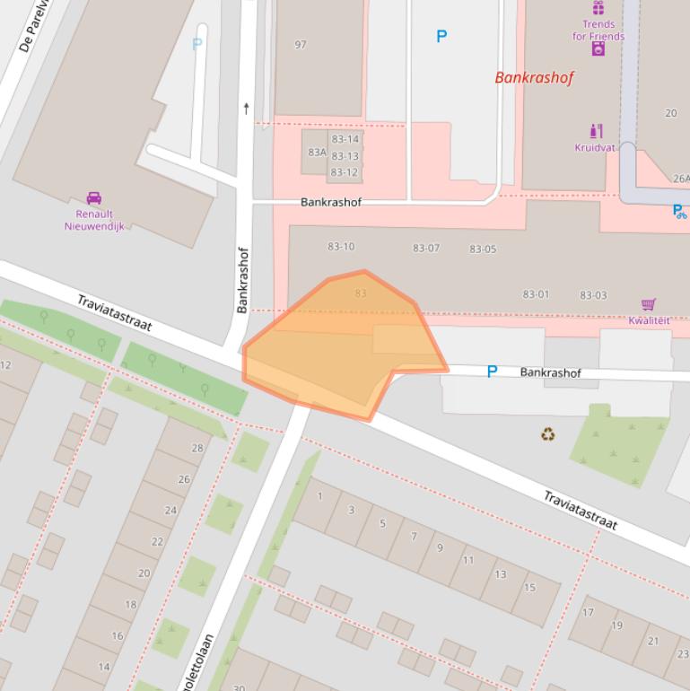 Kaart van postcodegebied 1183NS.