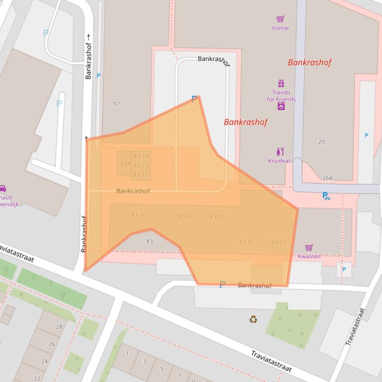 Kaart van postcodegebied 1183NT.