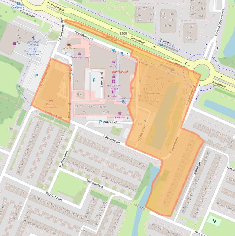 Kaart van postcodegebied 1183NZ.