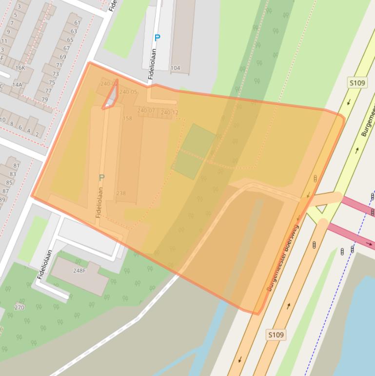 Kaart van postcodegebied 1183PS.