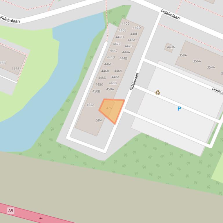 Kaart van postcodegebied 1183RA.